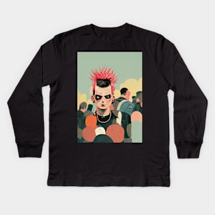 Punk Portrait Kids Long Sleeve T-Shirt